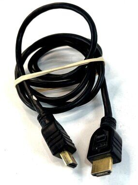 Black HDMI Cable 6 Ft Long For HD TV Monitors Gaming Consoles Audio/Video Device